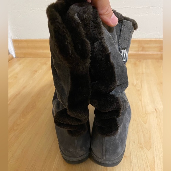 Stuart Weitzman Coinage Grey Slouch Boot - Picture 6 of 9